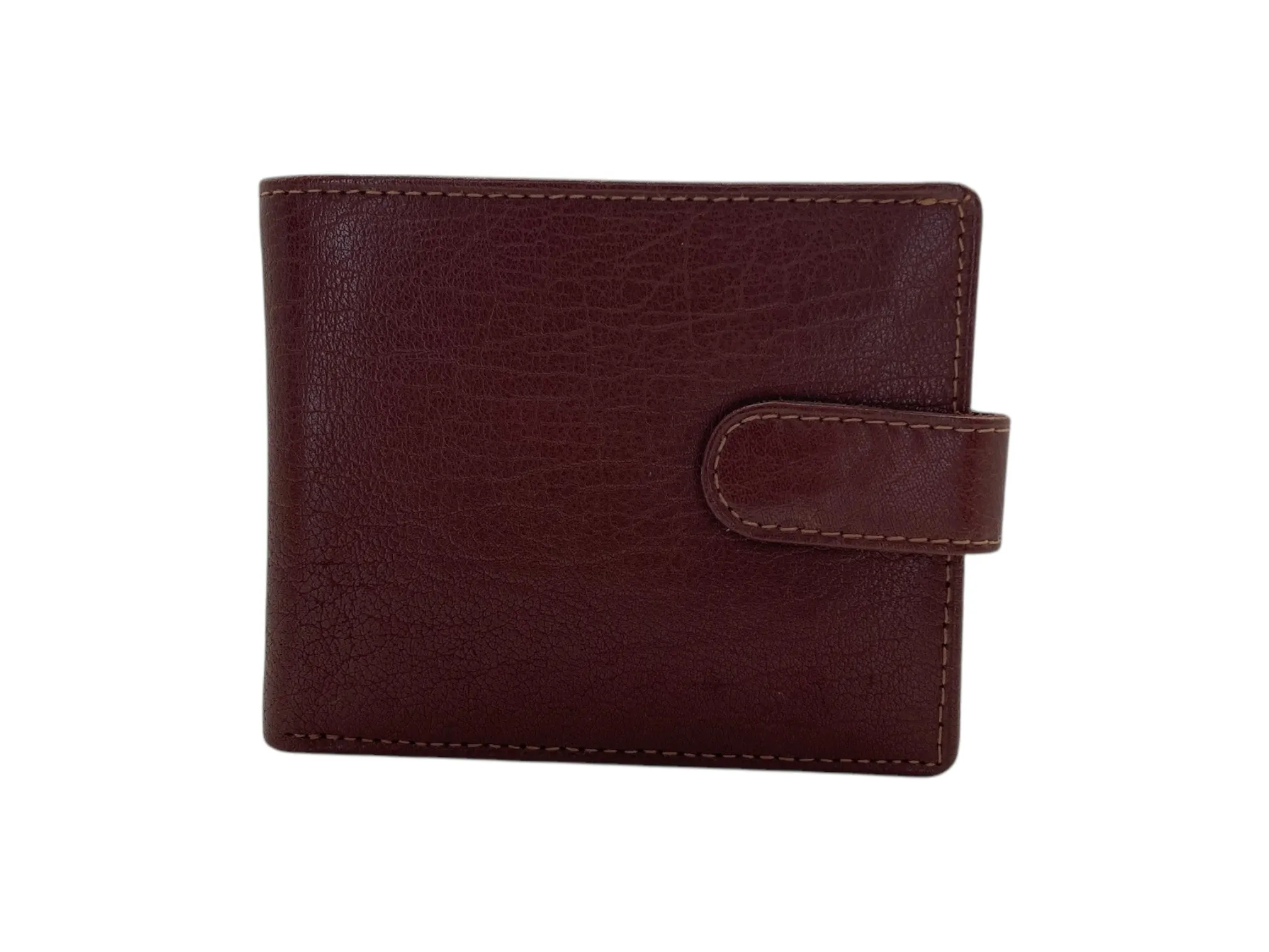 Top Grain Slim & Compact Leather  Billfold Wallet # 1587 [LOOP]