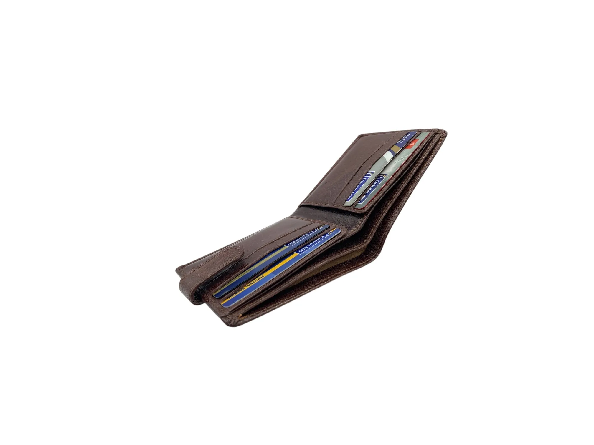 Top Grain Slim & Compact Leather  Billfold Wallet # 1587 [LOOP]