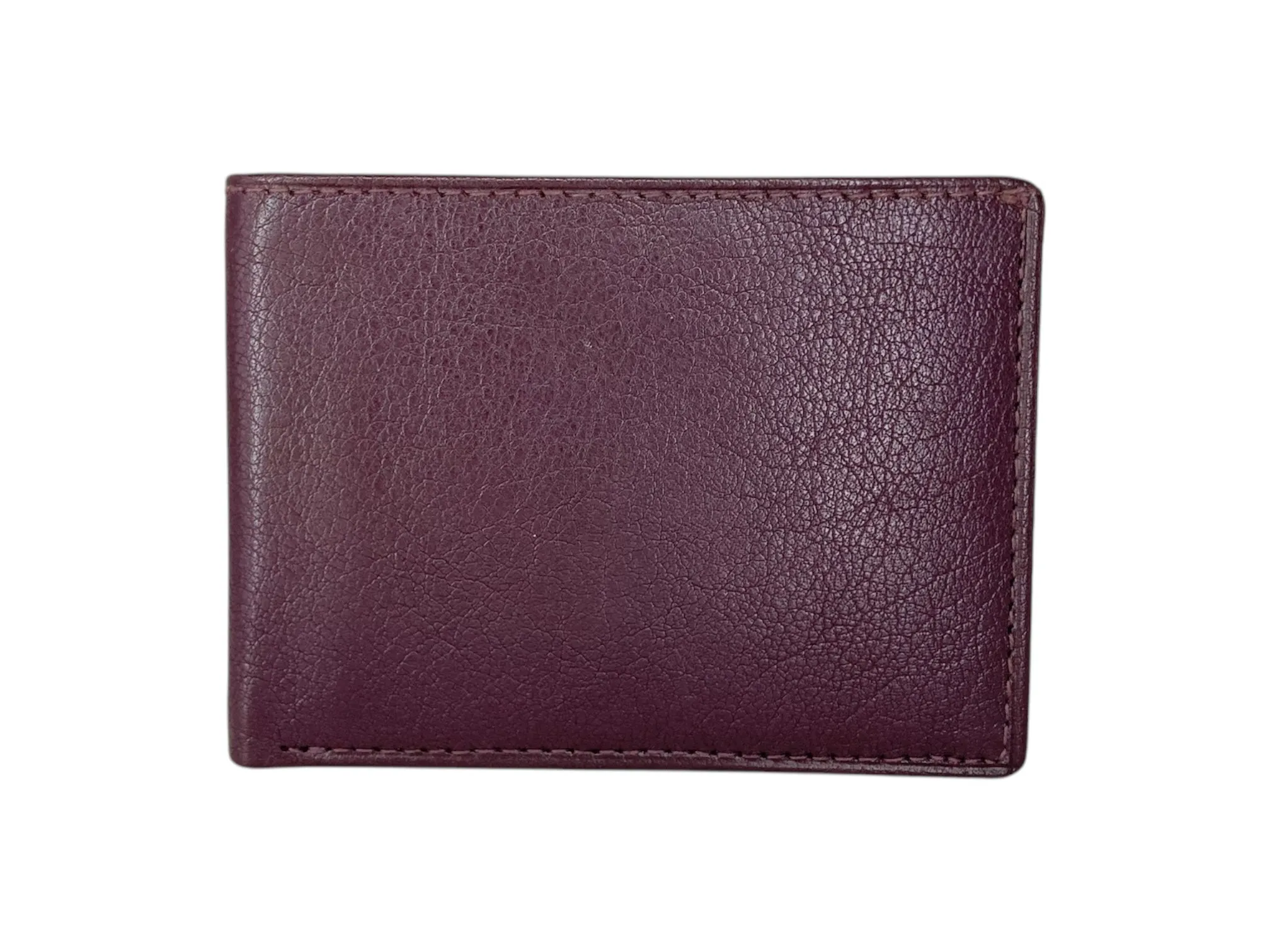Top Grain Slim & Compact Leather  Billfold Wallet # 1588 [B]