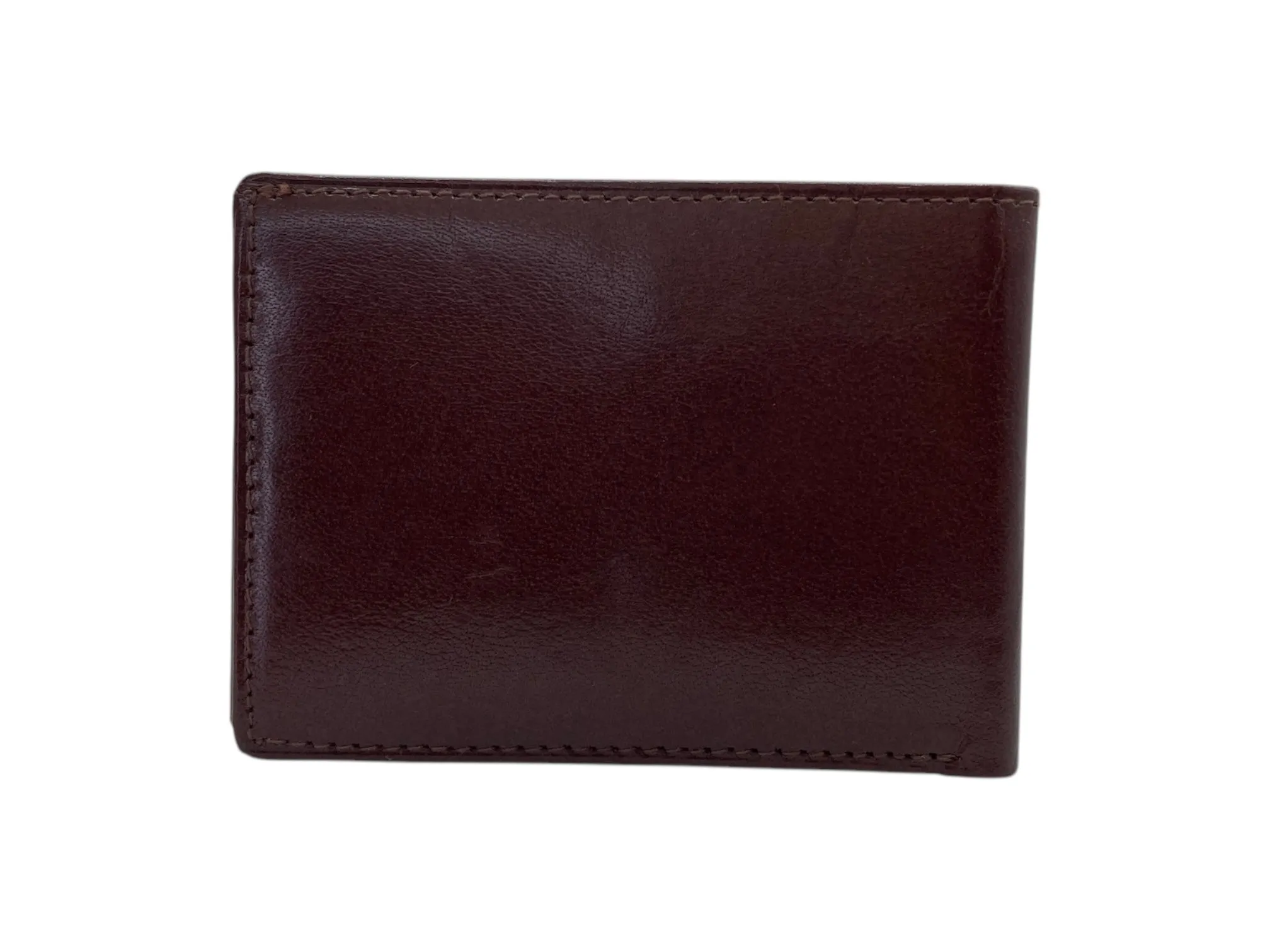 Top Grain Slim & Compact Leather  Billfold Wallet # 1588 [B]