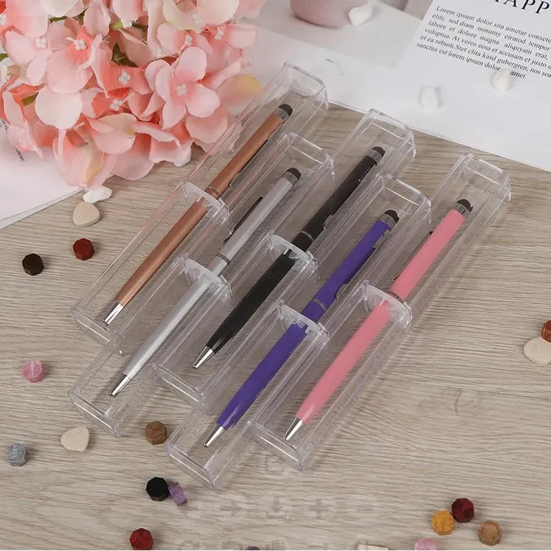 Transparent PP Pencil Case - Durable School Stationery Storage Box