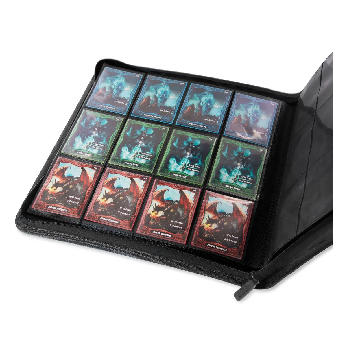 Ultimate Guard 12-Pocket QuadRow ZipFolio XenoSkin Black Folder