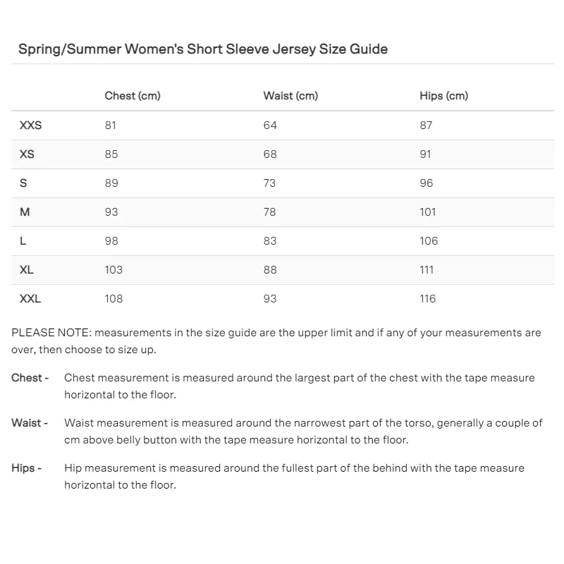 Universal Colours Women's Mono Short Sleeve Jersey - Navy Blue