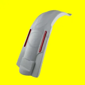 Unpainted 5" Stretched Fender w/ Light For Harley 89-13 Touring Road King Glide