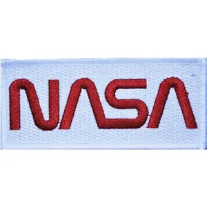 US Military NASA Logo Red Patch