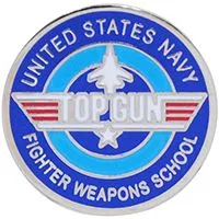 US Military Navy Top Gun Fighter Weapons School I Pin
