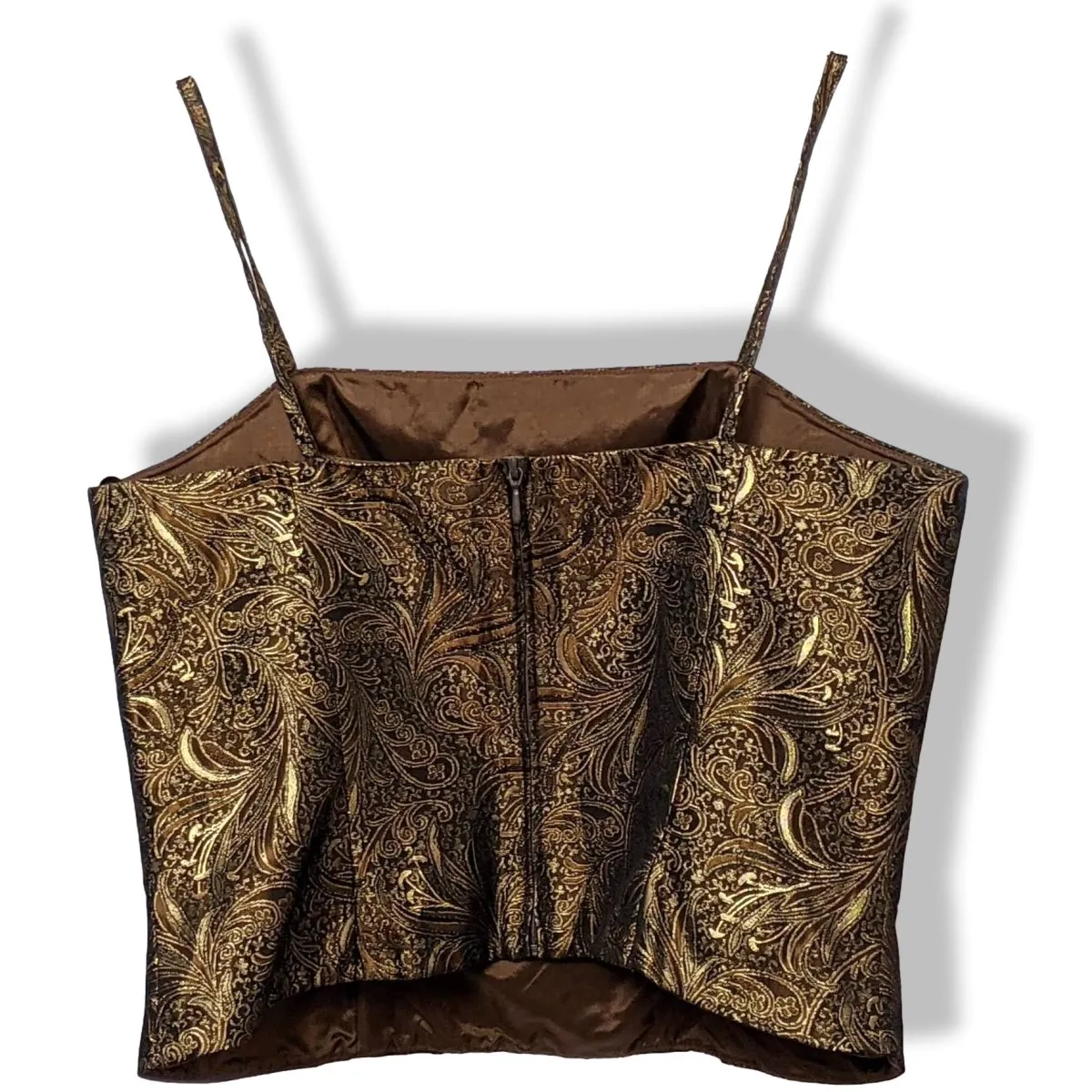 Vero Moda Gold/Brown Sparkling Evening Sleeveless Top Lovely!