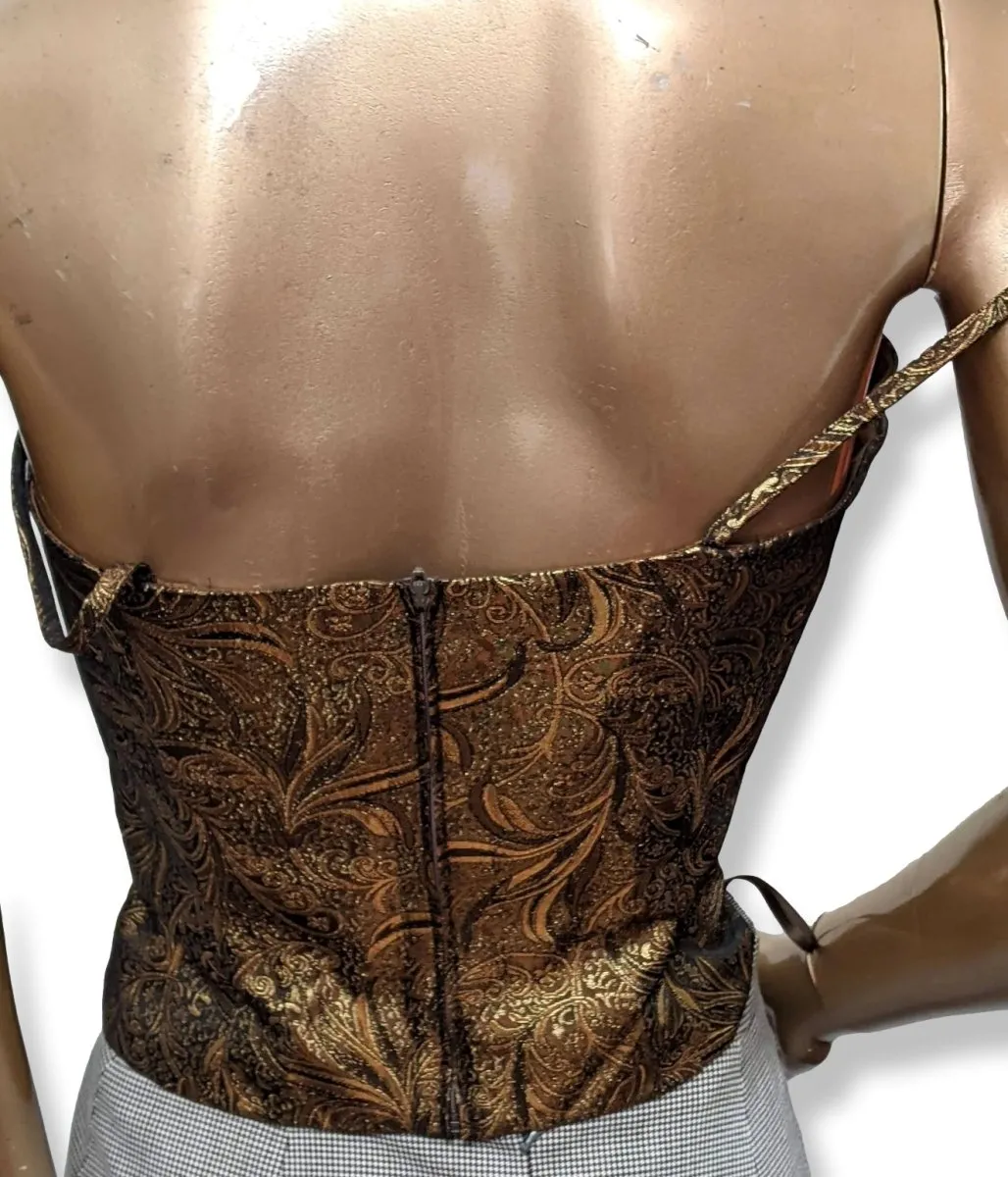 Vero Moda Gold/Brown Sparkling Evening Sleeveless Top Lovely!