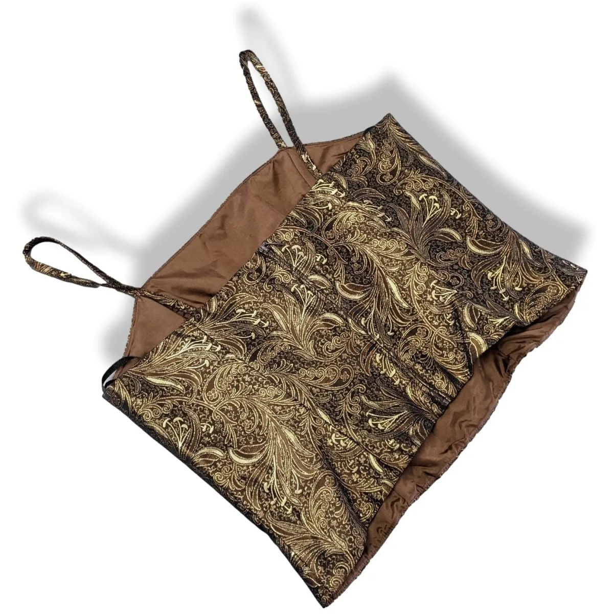 Vero Moda Gold/Brown Sparkling Evening Sleeveless Top Lovely!