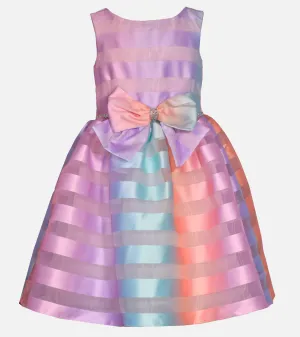 Viola Rainbow Stripe Party Dress