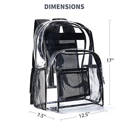 Vorspack Clear Backpack, reinforced