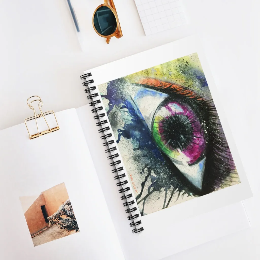 Watercolor Eye I Spiral Notebook - Ruled Line