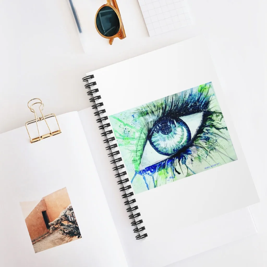 Watercolor Eye II Spiral Notebook - Ruled Line