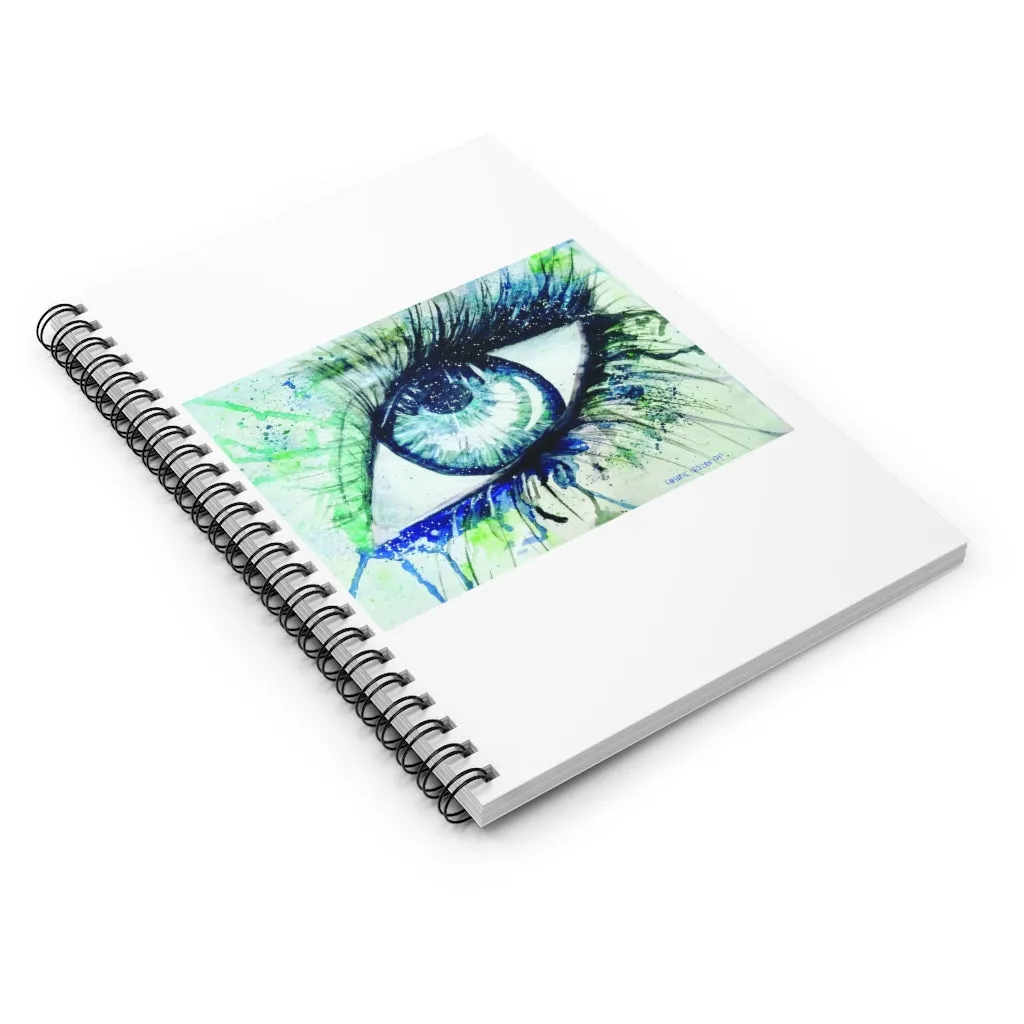 Watercolor Eye II Spiral Notebook - Ruled Line