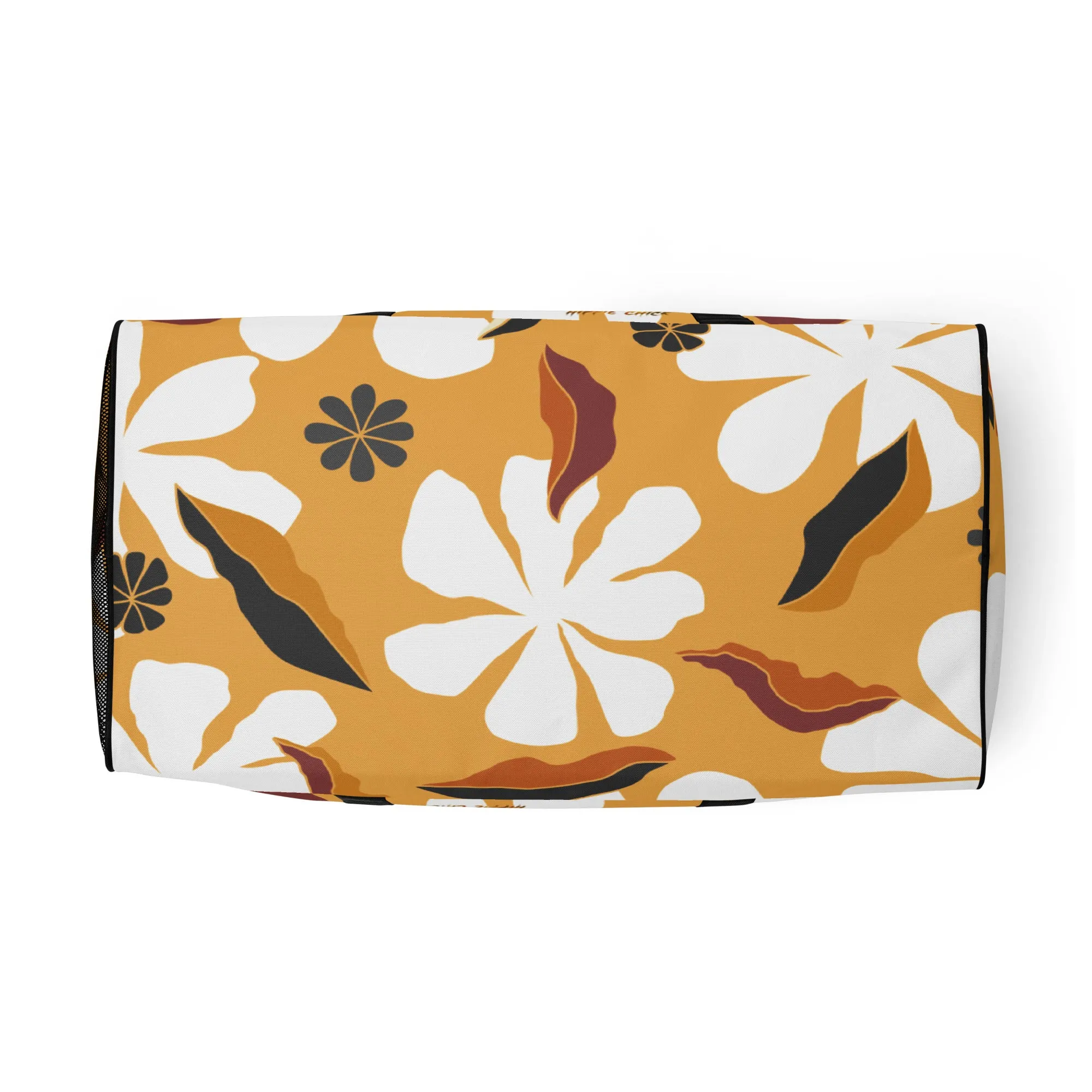 White Flowers Duffle Bag - OG Hippie Chick