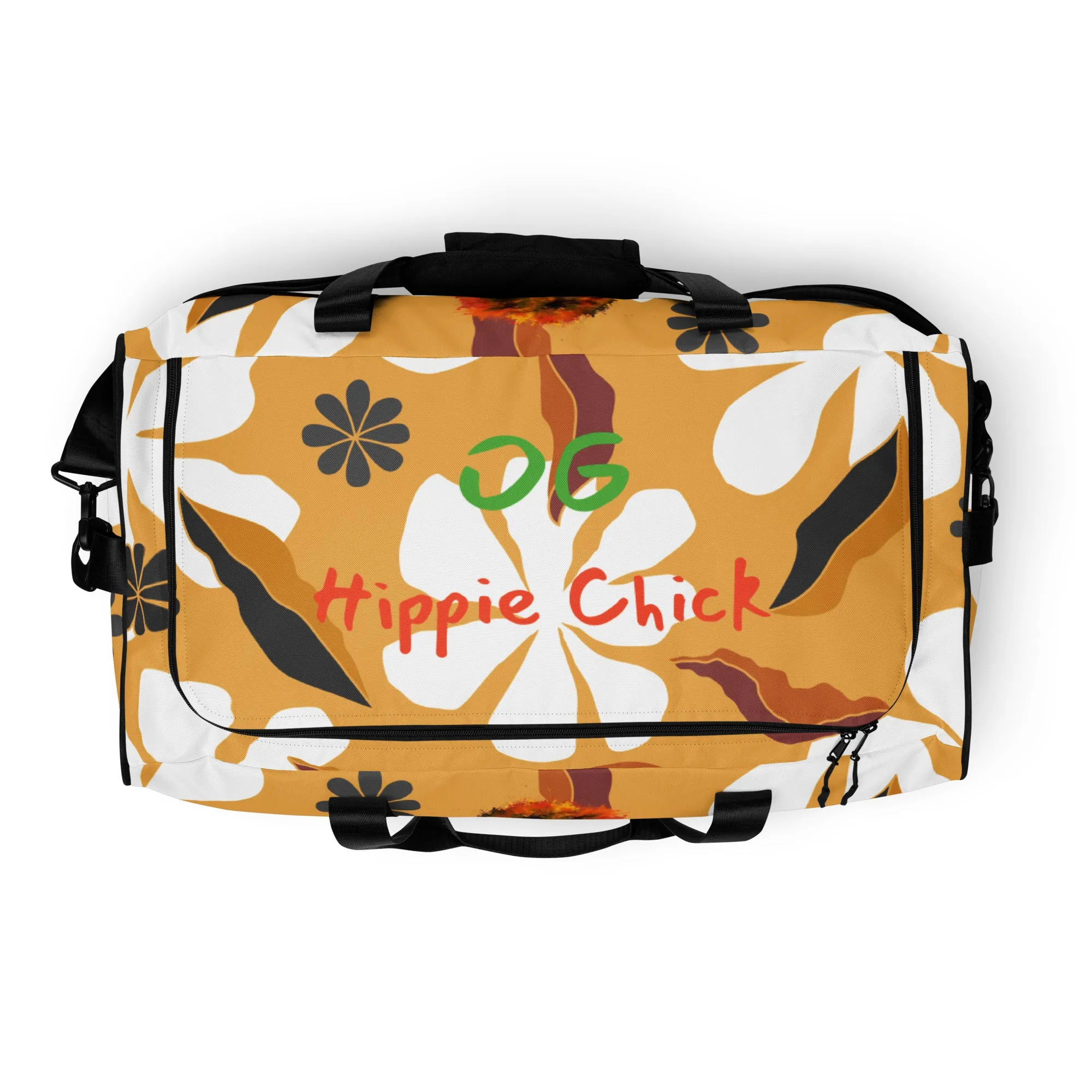 White Flowers Duffle Bag - OG Hippie Chick
