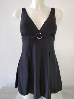 Women skirted Swimsuit Deep-V