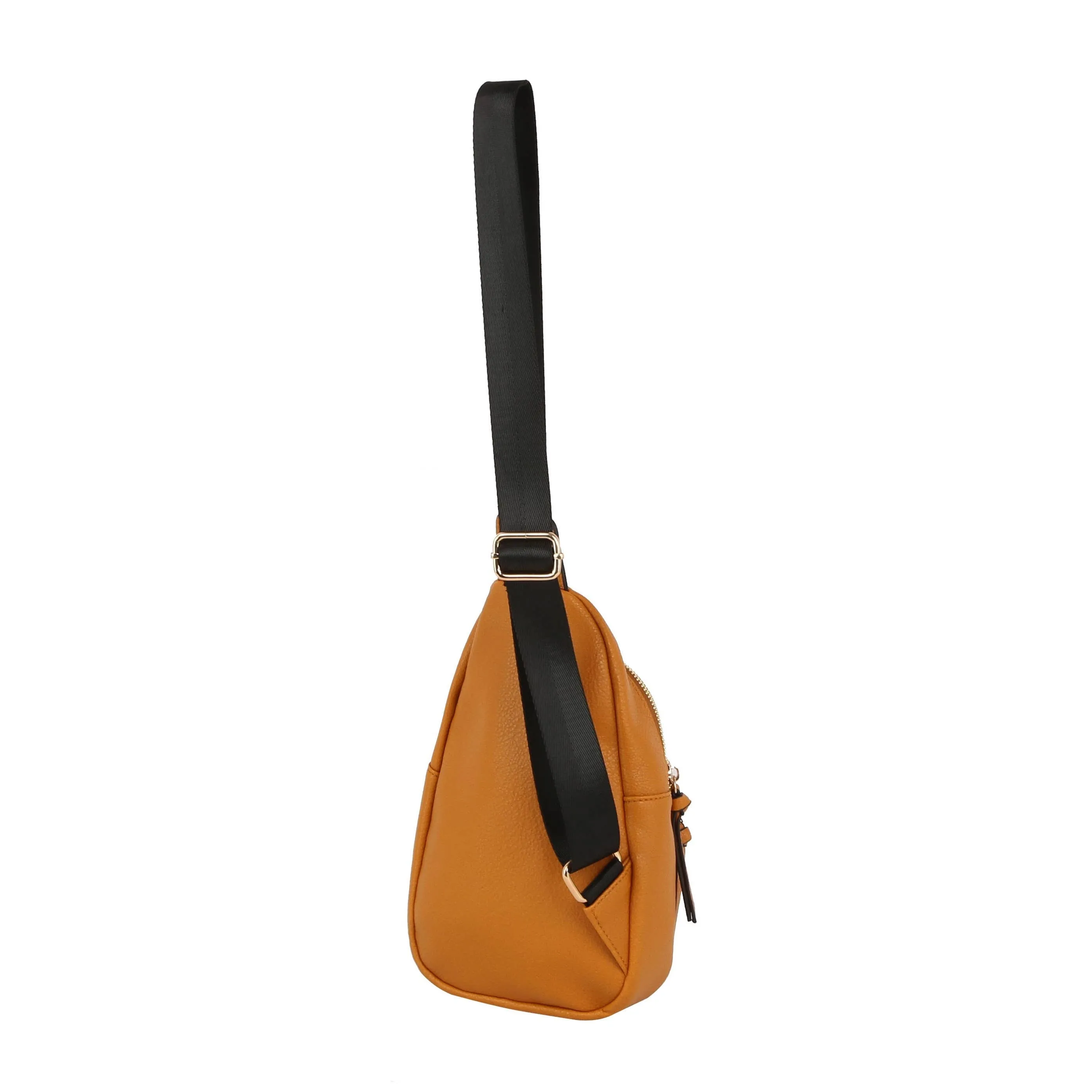 Women Sling Crossbody Bag - Cognac