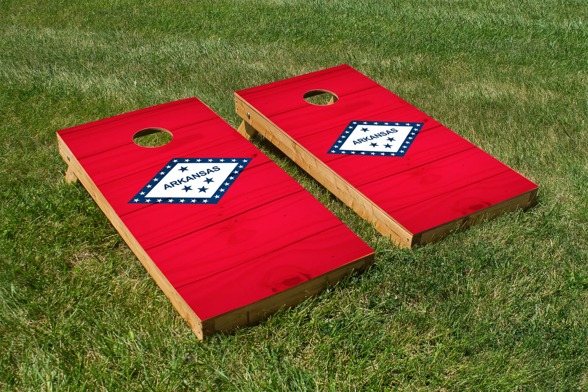 Wood Grain Arkansas State Flag