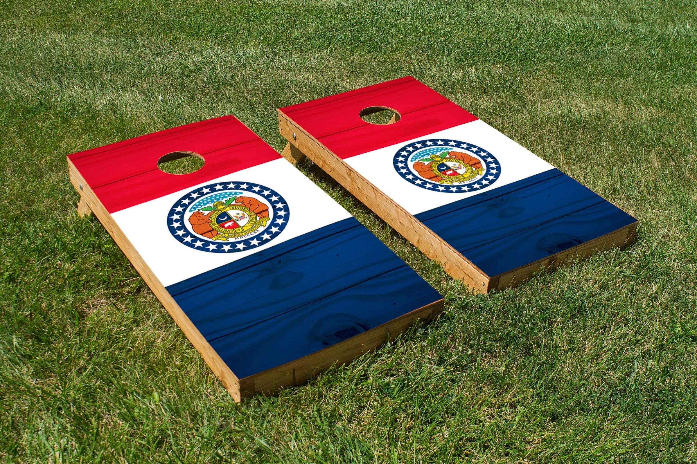 Wood Grain Missouri State Flag