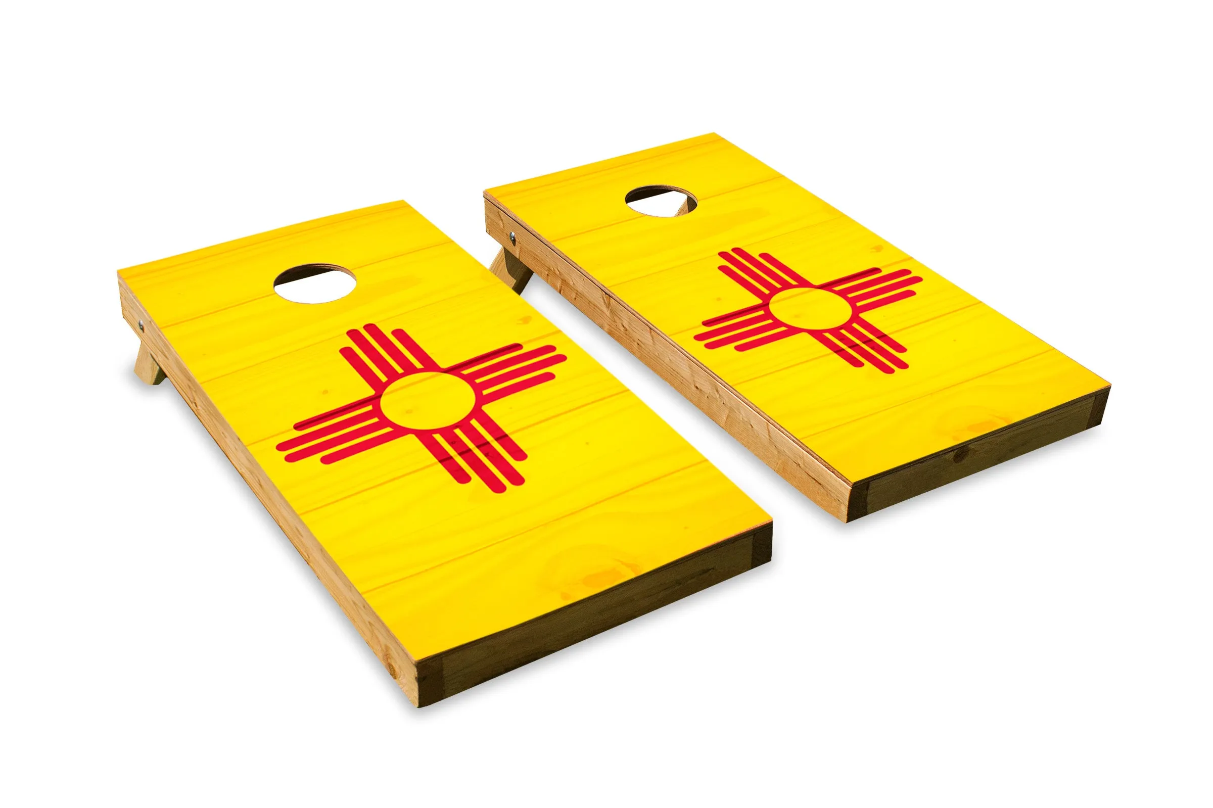 Wood Grain New Mexico State Flag