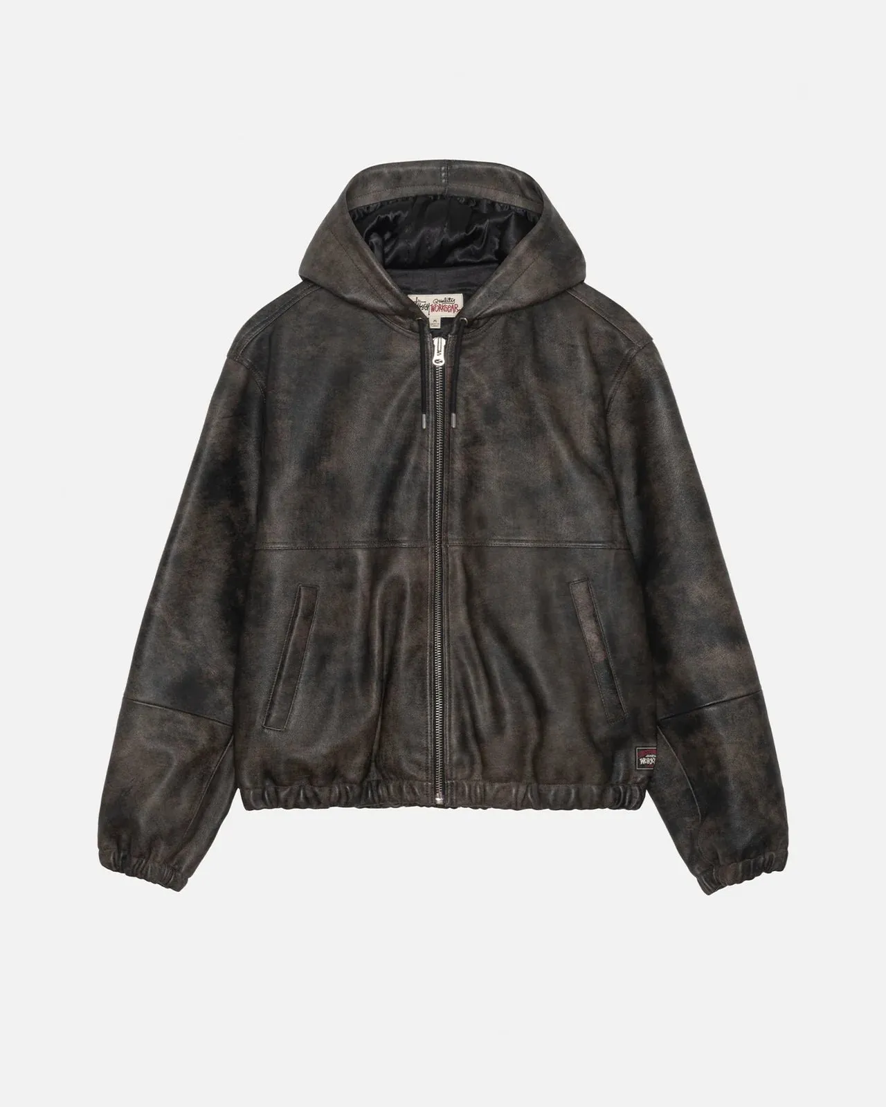 Work Jacket Stonewash Leather