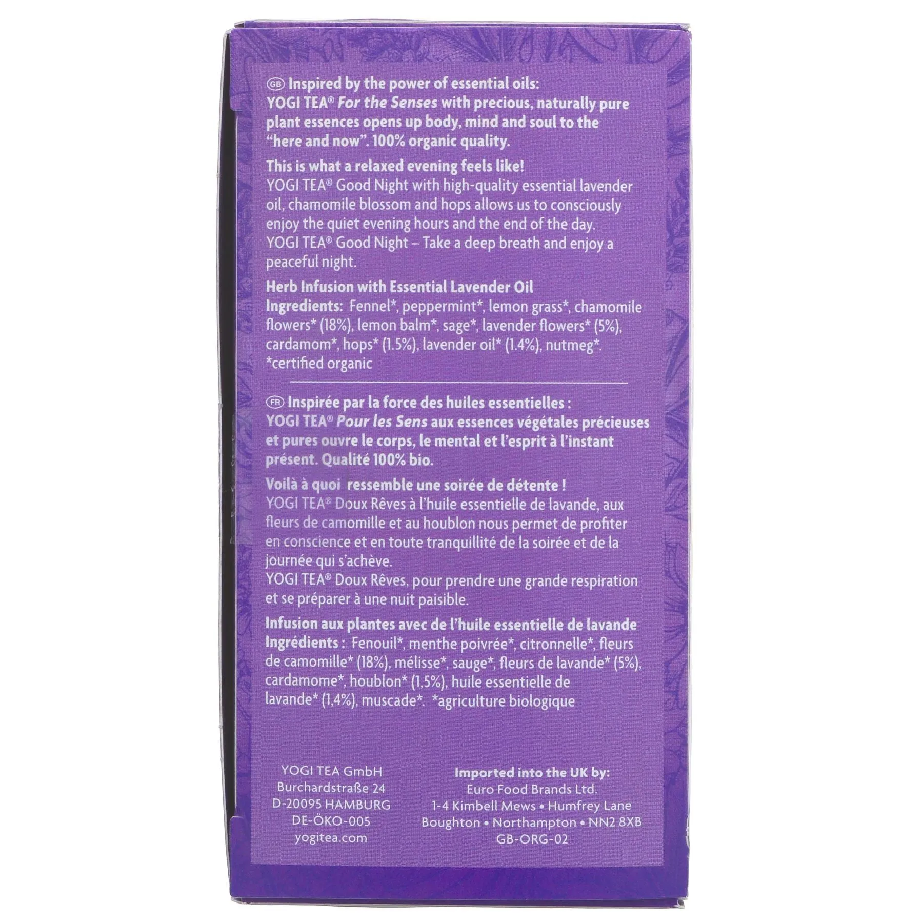 Yogi Tea | Good Night - Hops, Lavender Oil, Chamomile | 17 bags