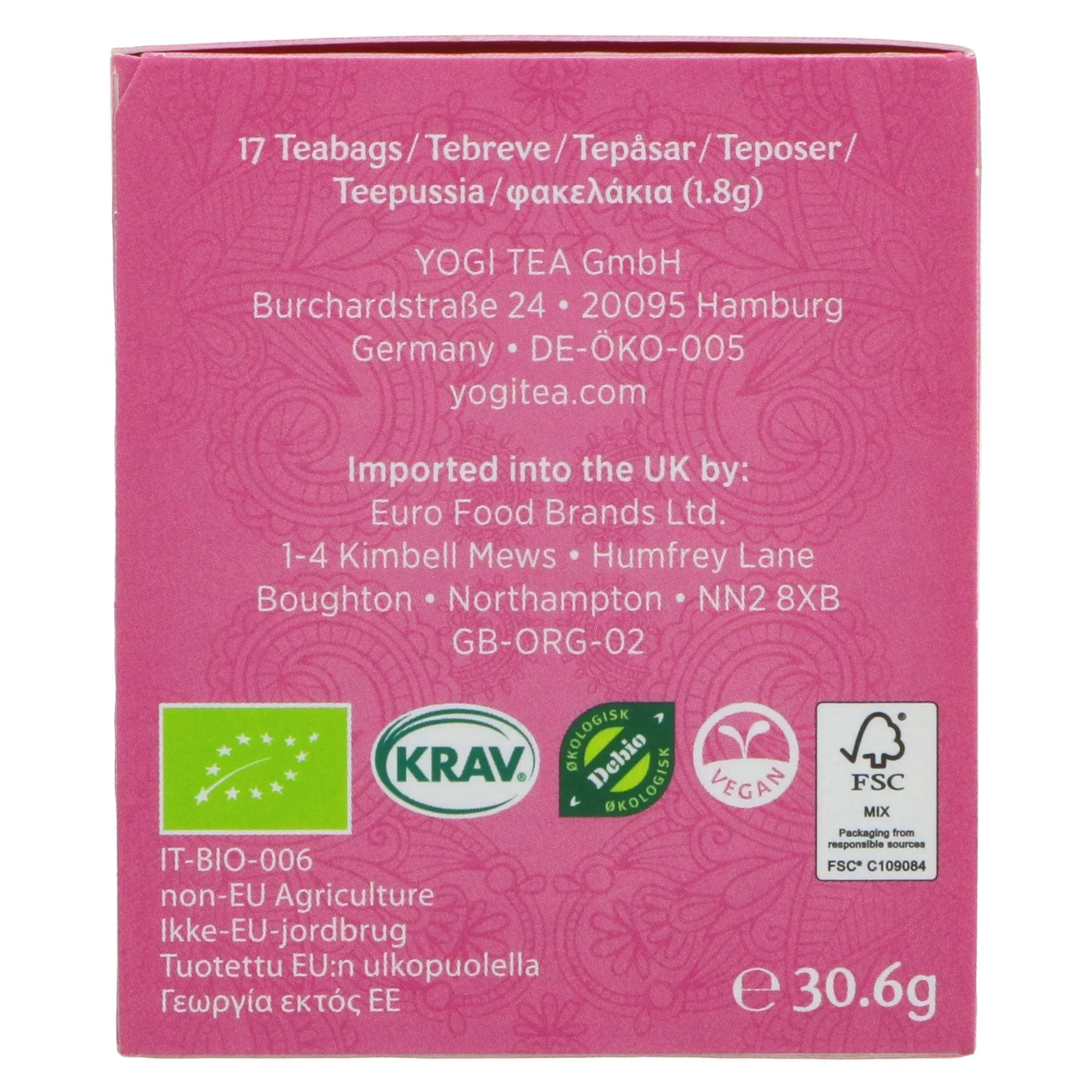 Yogi Tea | Women's Balance - Rasp. Leaves, Lemon Verbena | 17 bags