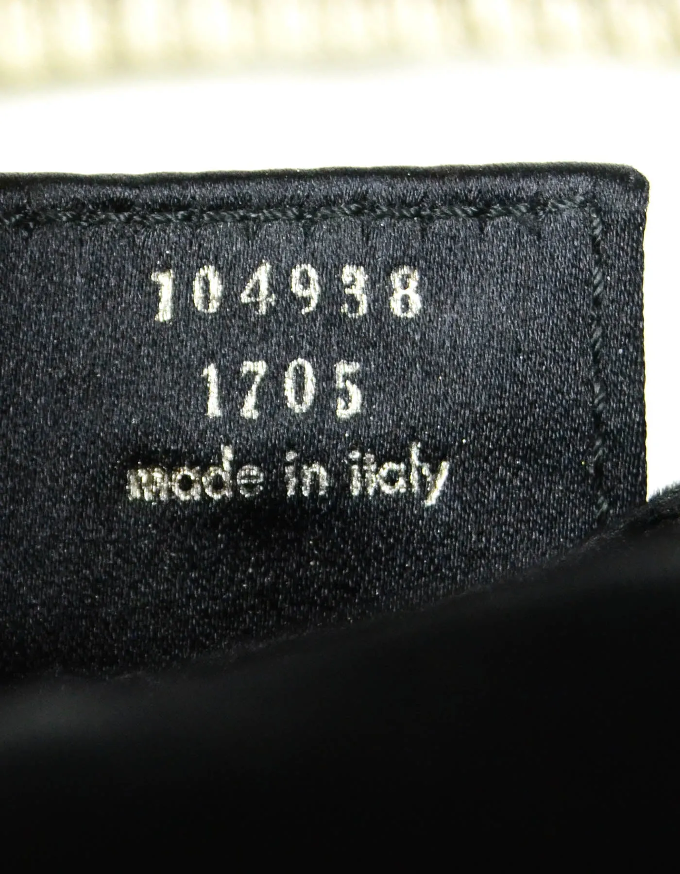 Yves Saint Laurent YSL Black Velvet Small Mombasa Bag