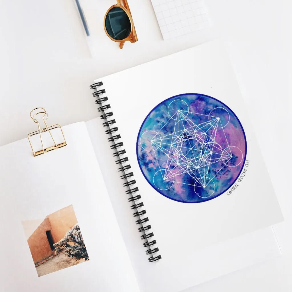 Zenetae Metatron Spiral Notebook - Ruled Line