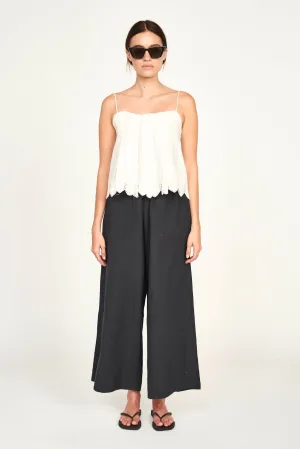 Zuma Cami in White Vine Eyelet